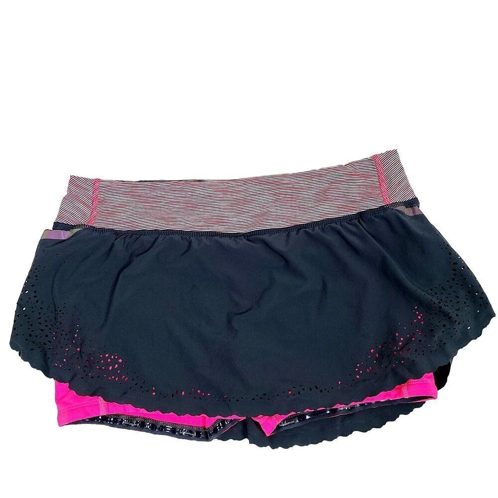 lululemon athletica Black and Pink Active Skort